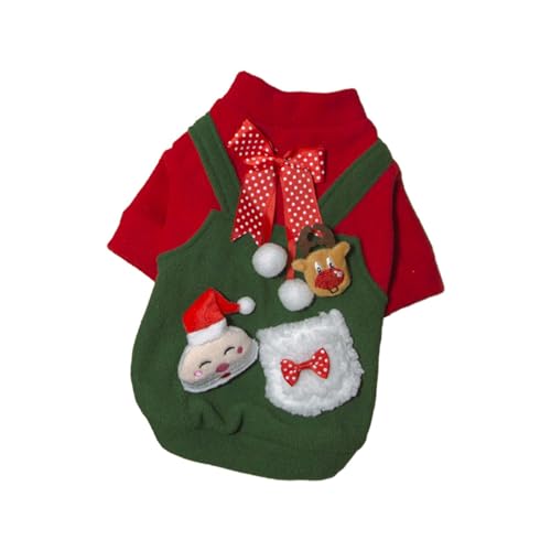Gralara Weihnachts-Hundekostüm, Haustierbekleidung, Hundekleidung, Pullover für kaltes Wetter, für Kätzchen, Katzen, Hunde, Welpen, m von Gralara