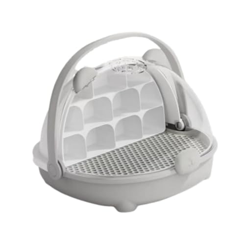 Gralara Zuchtbox für Seidenraupen mit Beobachtungsfunktion Und Transparentem Design, Grau von Gralara