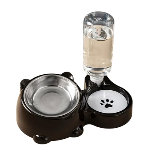 Futterstation für Hunde, auslaufsicher, Wasserflaschen-Systeme, abnehmbare Schale, rutschfeste Unterseite, kompaktes Design von Gramigg