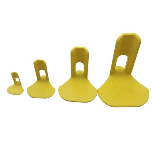 Gramigg Leichte Beinschienen für verletzte Vögel, Geflügel, sichere Genesung, verstellbare Klemmen, einfach zu bedienen, 4 Stück von Gramigg