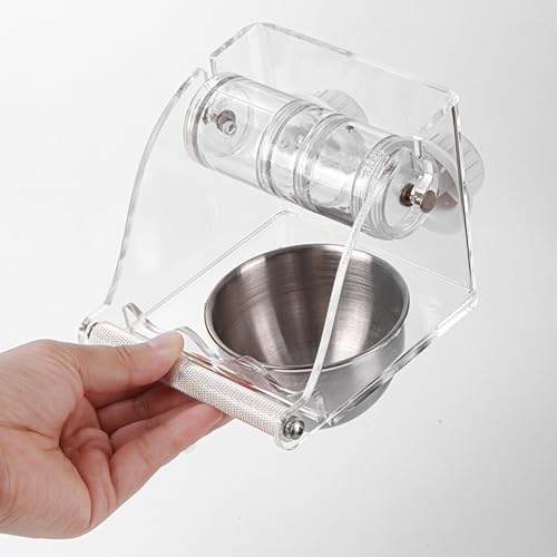 Vogelfutterstation aus Acryl mit rutschfestem Ständer, sicheres Futterspielzeug, Vogelfutterspender für Sittiche, Wellensittiche, Vogelfutterspender für Käfig von Gramigg