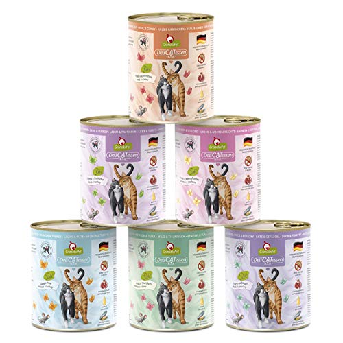 GranataPet DeliCatessen, 6 x 800g, Nassfutter für Katzen, Katzenfutter für Feinschmecker, Futter ohne Getreide & ohne Zuckerzusätze von GranataPet