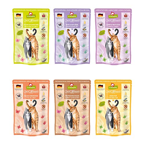 GranataPet DeliCatessen Multipack 3 ohne Fisch, Nassfutter für Katzen im Probierpaket, Alleinfuttermittel ohne Getreide, Katzenfutter mit hohem Fleischanteil & hochwertigen Ölen, 6 x 85 GranataPet DeliCatessen Multipack 3 ohne Fisch, Nassfutter für Katzen im Probierpaket, Alleinfuttermittel ohne Getreide, Katzenfutter mit hohem Fleischanteil & hochwertigen Ölen, 6 x 85 von GranataPet