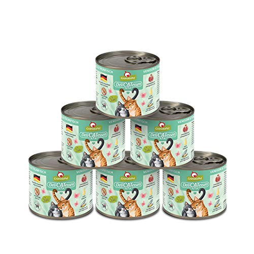 GranataPet DeliCatessen Wild & Thunfisch, Nassfutter für Katzen, Katzenfutter für Feinschmecker, Futter ohne Getreide & ohne Zuckerzusätze, 6 x 200 g GranataPet DeliCatessen Wild & Thunfisch, Nassfutter für Katzen, Katzenfutter für Feinschmecker, Futter ohne Getreide & ohne Zuckerzusätze, 6 x 200 g von GranataPet