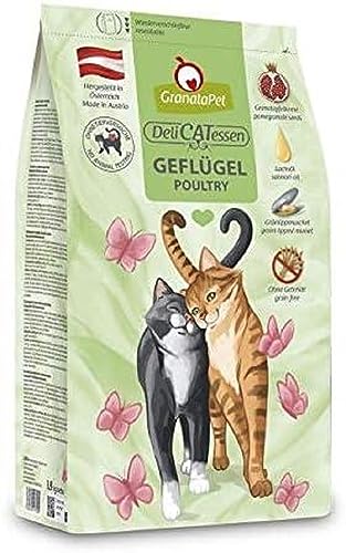 GranataPet Delicatessen Geflügel, 1,8 kg (1er Pack), Trockenfutter für Katzen, schmackhaftes Katzenfutter, Alleinfuttermittel ohne Getreide & ohne Zuckerzusätze von GranataPet