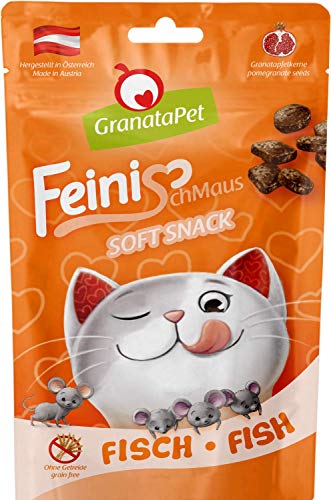 GranataPet FeiniSchmaus Fisch, Leckerchen für Katzen, weicher Katzensnack, Katzenleckerli ohne Getreide & Zuckerzusätze, Belohnung für zwischendurch, 50 g GranataPet FeiniSchmaus Fisch, Leckerchen für Katzen, weicher Katzensnack, Katzenleckerli ohne Getreide & Zuckerzusätze, Belohnung für zwischendurch, 50 g von GranataPet
