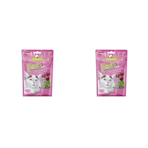 GranataPet FeiniSnack Ente & Katzenminze, 50 g, Leckerchen für Katzen, bekömmlicher Katzensnack, Katzenleckerli ohne Getreide & Zuckerzusätze, Belohnung für verspielte Samtpfoten (Packung mit 2) GranataPet FeiniSnack Ente & Katzenminze, 50 g, Leckerchen für Katzen, bekömmlicher Katzensnack, Katzenleckerli ohne Getreide & Zuckerzusätze, Belohnung für verspielte Samtpfoten (Packung mit 2) von GranataPet