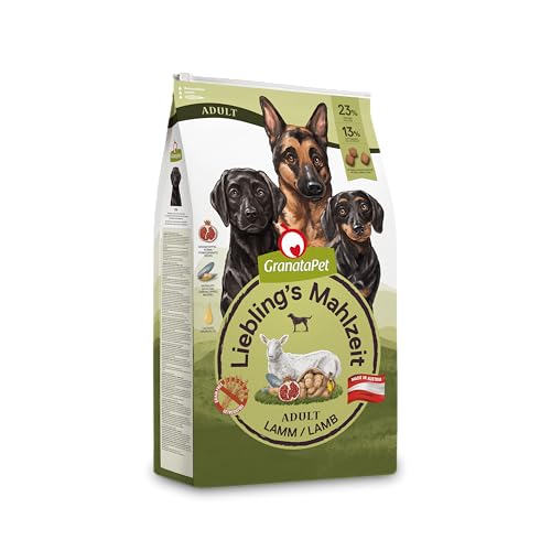 GranataPet Liebling's Mahlzeit Adult Lamm, 10 kg, Trockenfutter für Hunde, Hundefutter ohne Getreide & ohne Zuckerzusätze, Alleinfuttermittel von GranataPet