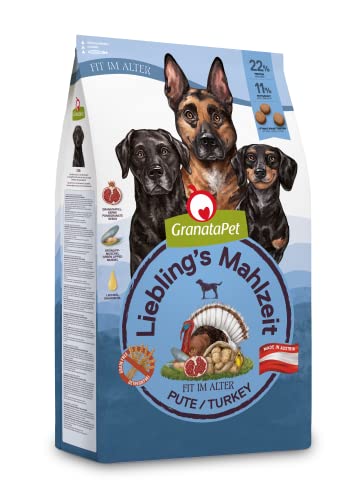 GranataPet Liebling's Mahlzeit Pute Fit im Alter, 1,8 kg, Trockenfutter für Hunde, Hundefutter ohne Getreide & ohne Zuckerzusätze, Alleinfuttermittel von GranataPet