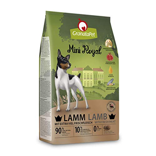 GranataPet Mini Royal Lamm, 1 kg, Trockenfutter für Hunde, Hundefutter ohne Getreide & ohne Zuckerzusatz, Alleinfuttermittel für ausgewachsene Hunde von GranataPet
