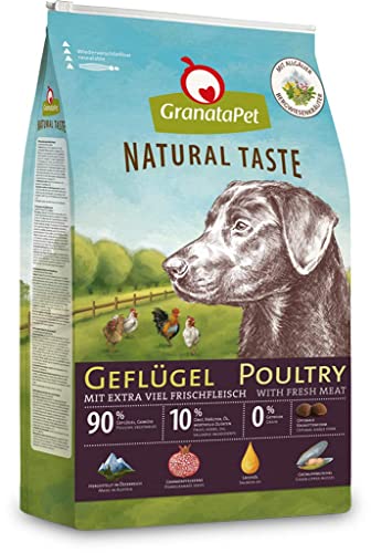 GranataPet Natural Taste Geflügel, 12 kg, Trockenfutter für Hunde, Hundefutter ohne Getreide & ohne Zuckerzusätze, Alleinfuttermittel für ausgewachsene Hunde von GranataPet