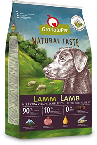 GranataPet Natural Taste Lamm, 12 kg, Trockenfutter für Hunde, Hundefutter ohne Getreide & ohne Zuckerzusätze, Alleinfuttermittel für ausgewachsene Hunde von GranataPet