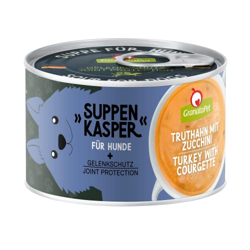 GranataPet Suppenkasper Truthahn mit Zucchini, 140 g, Suppe für glückliche Hunde, Snack mit Grünlippmuschel & Mineralien, Hundefutter ohne Getreide für eine artgerechte Ernährung von GranataPet