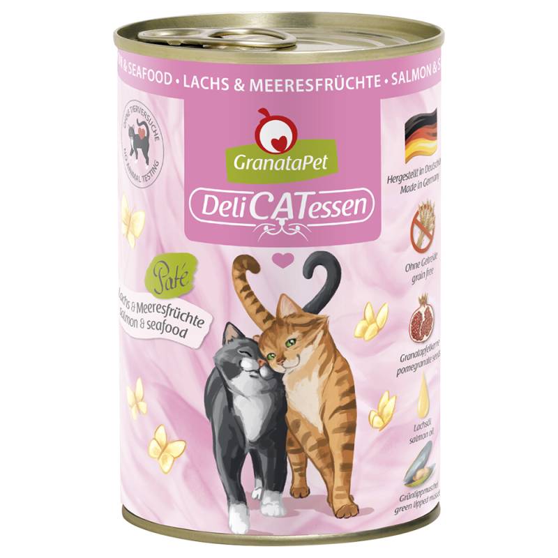 GranataPet DeliCatessen 24 x 400 g - Lachs & Meeresfrüchte GranataPet DeliCatessen 24 x 400 g - Lachs & Meeresfrüchte von Granatapet