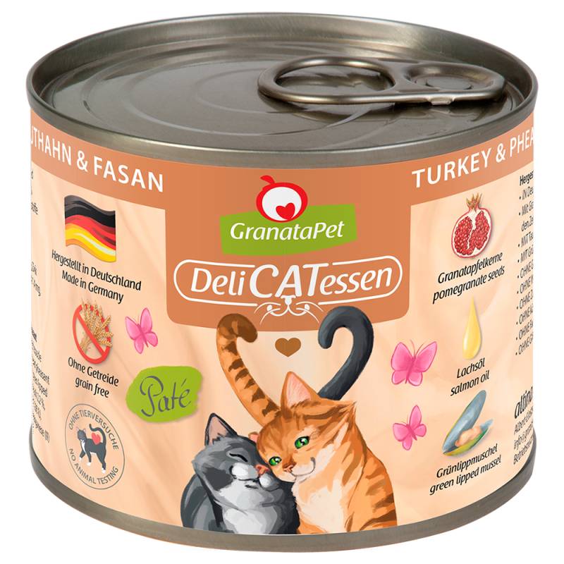 GranataPet DeliCatessen 6 x 200 g - Truthahn & Fasan von Granatapet