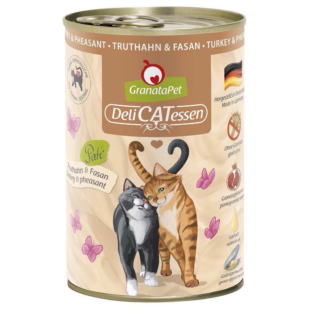 GranataPet DeliCatessen 6 x 400 g - Truthahn & Fasan von Granatapet