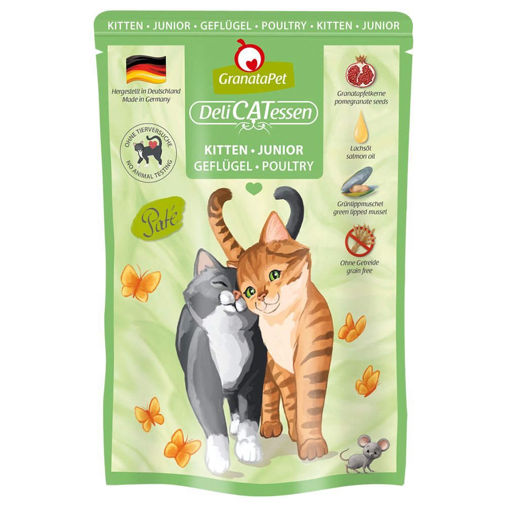 GranataPet DeliCatessen Kitten Geflügel - 6 x 85 g Beutel von Granatapet