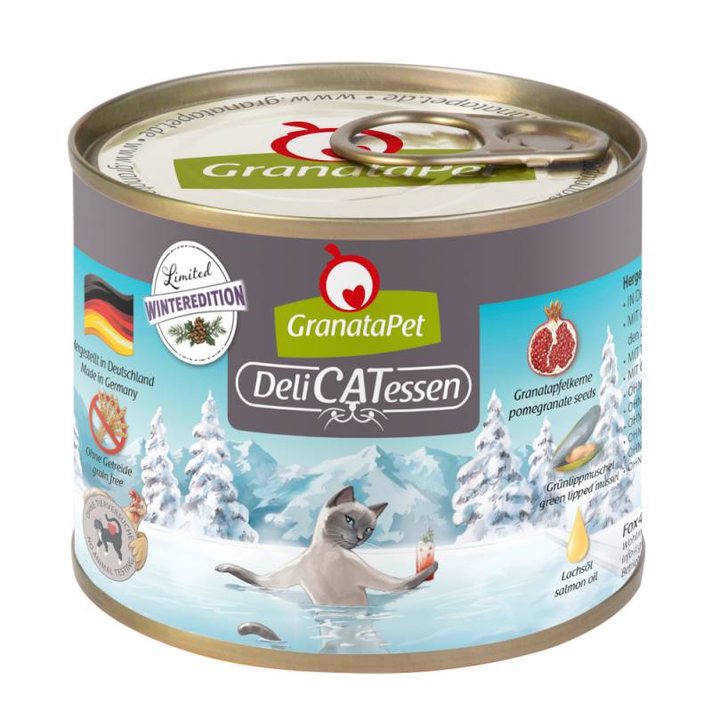 GranataPet DeliCatessen Limited Wintermenü - Wild & Geflügel (6 x 200 g) von Granatapet
