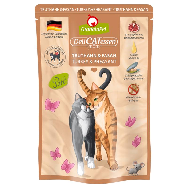 GranataPet DeliCatessen Pouch 6  x 85 g - Truthahn & Fasan von Granatapet