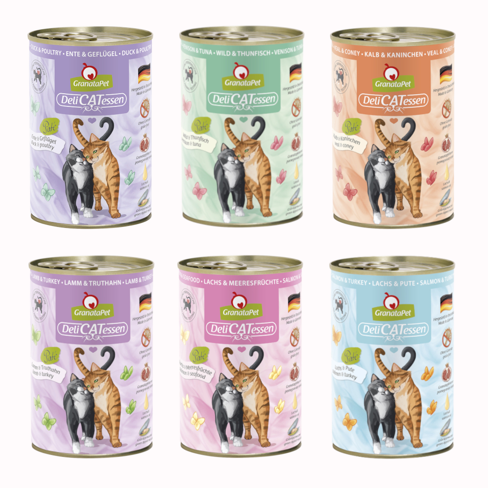 GranataPet DeliCatessen Probierpakete 6 x 400 g - Probierpaket 1 GranataPet DeliCatessen Probierpakete 6 x 400 g - Probierpaket 1 von Granatapet