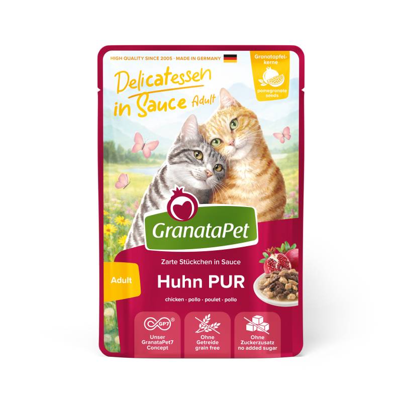 GranataPet Delicatessen in Sauce 12 x 100 g - Huhn Pur GranataPet Delicatessen in Sauce 12 x 100 g - Huhn Pur von Granatapet