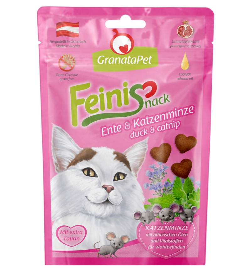 GranataPet Feinis -Sparpaket Ente & Katzenminze (3 x 50 g) von Granatapet