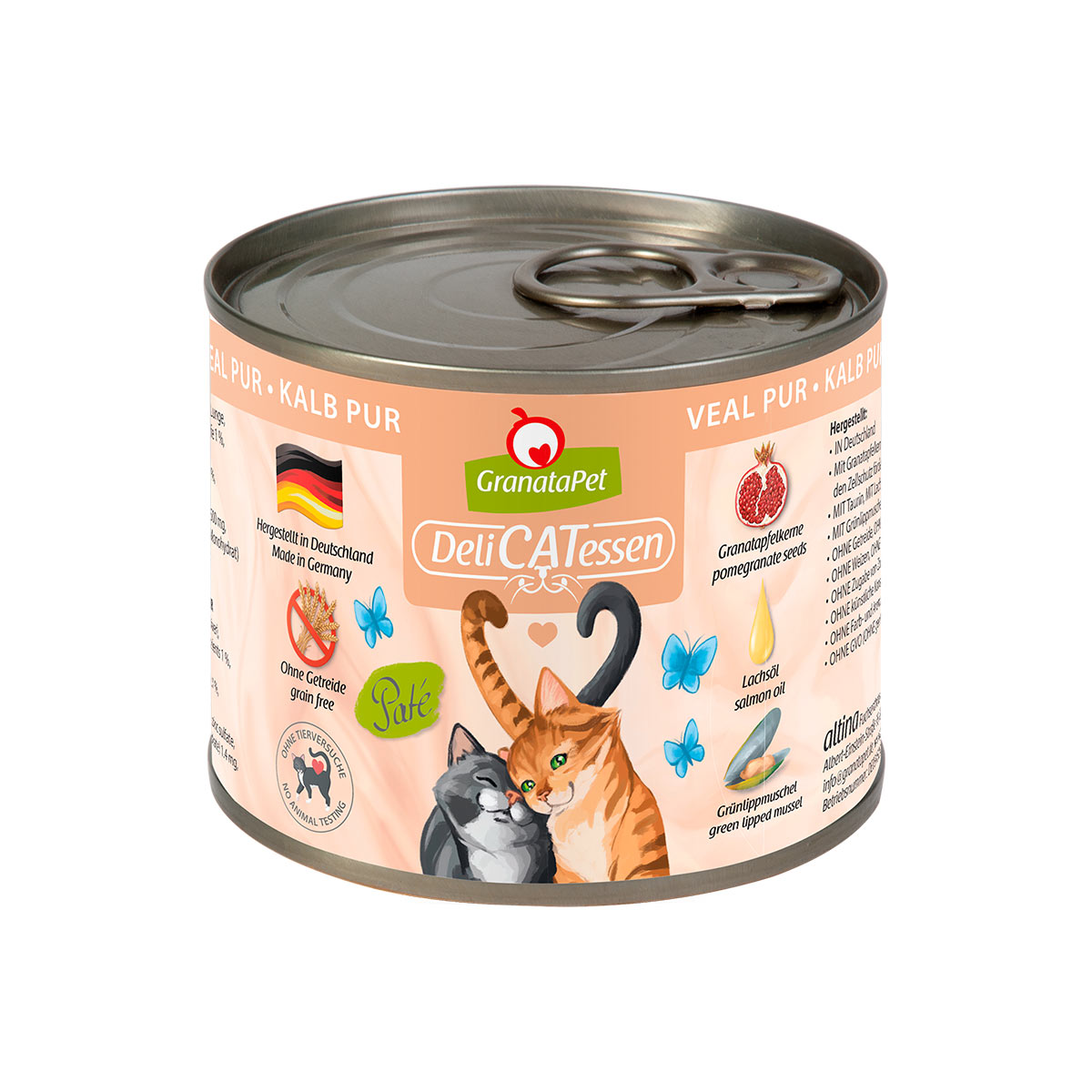 GranataPet Katze - Delicatessen Dose Kalb PUR 6x200g GranataPet Katze - Delicatessen Dose Kalb PUR 6x200g von Granatapet