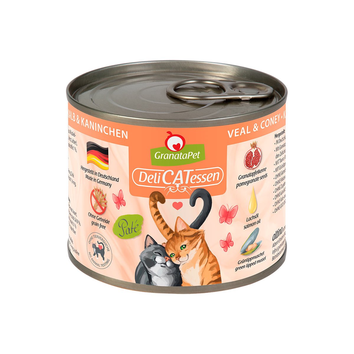 GranataPet Katze - Delicatessen Dose Kalb & Kaninchen 6x200g GranataPet Katze - Delicatessen Dose Kalb & Kaninchen 6x200g von Granatapet