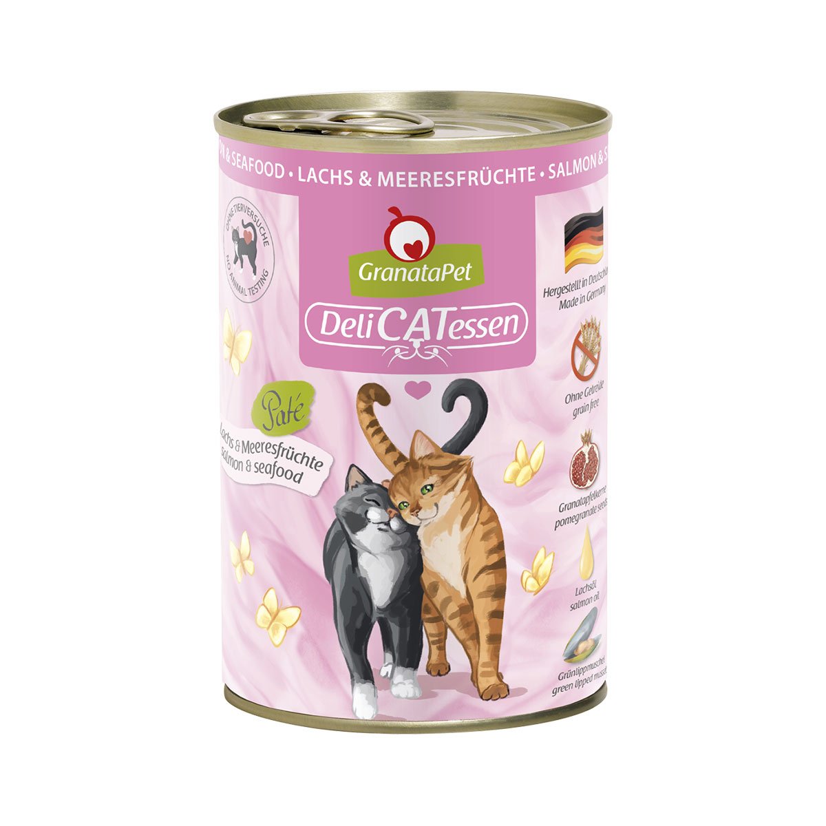 GranataPet Katze - Delicatessen Dose Lachs & Meeresfrüchte 6x400g von Granatapet