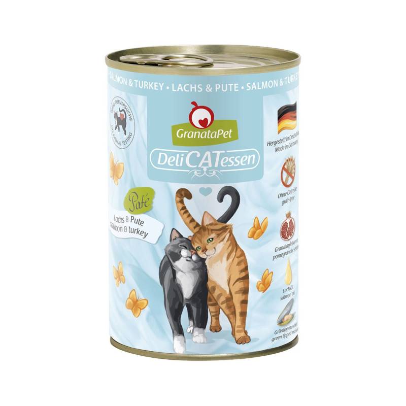 GranataPet Katze - Delicatessen Dose Lachs & Pute 6x400g von Granatapet