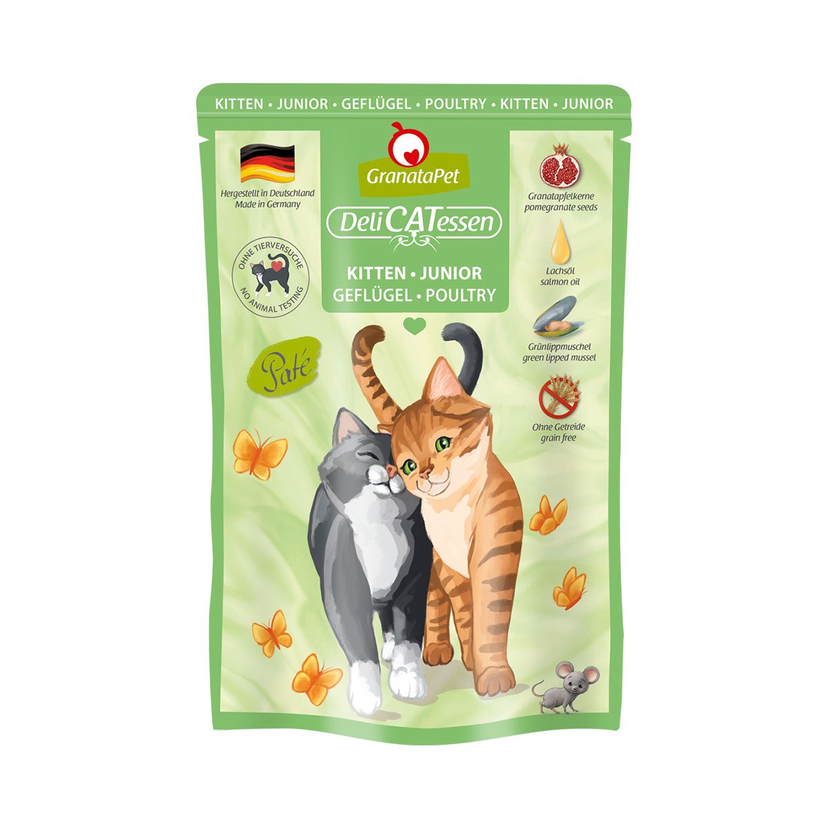 GranataPet Katze - Delicatessen Pouch Kitten Geflügel 6x85g von Granatapet