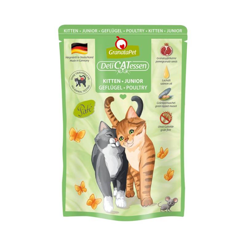 GranataPet Katze - Delicatessen Pouch Kitten Geflügel 6x85g von Granatapet