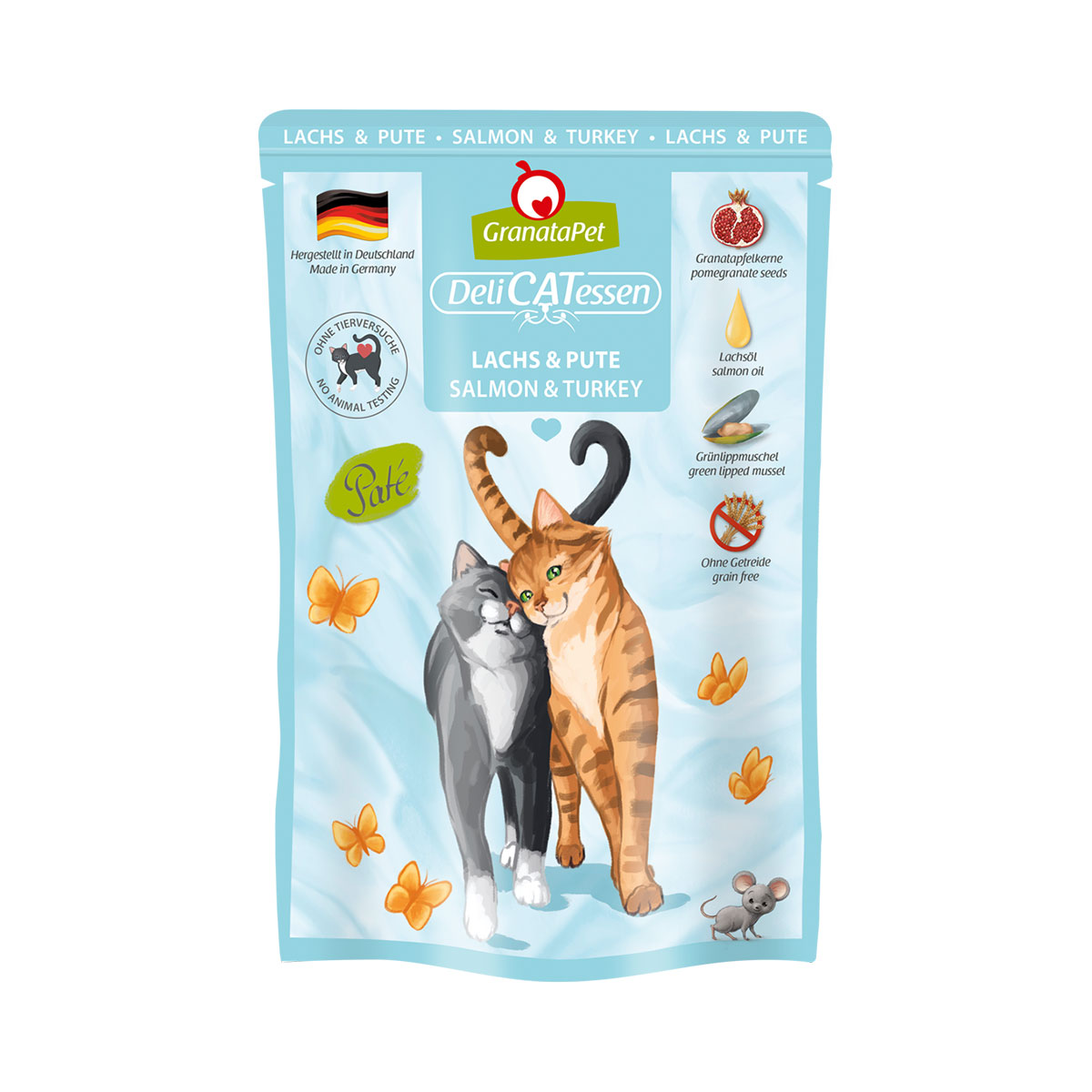 GranataPet Katze - Delicatessen Pouch Lachs & Pute 6x85g von Granatapet