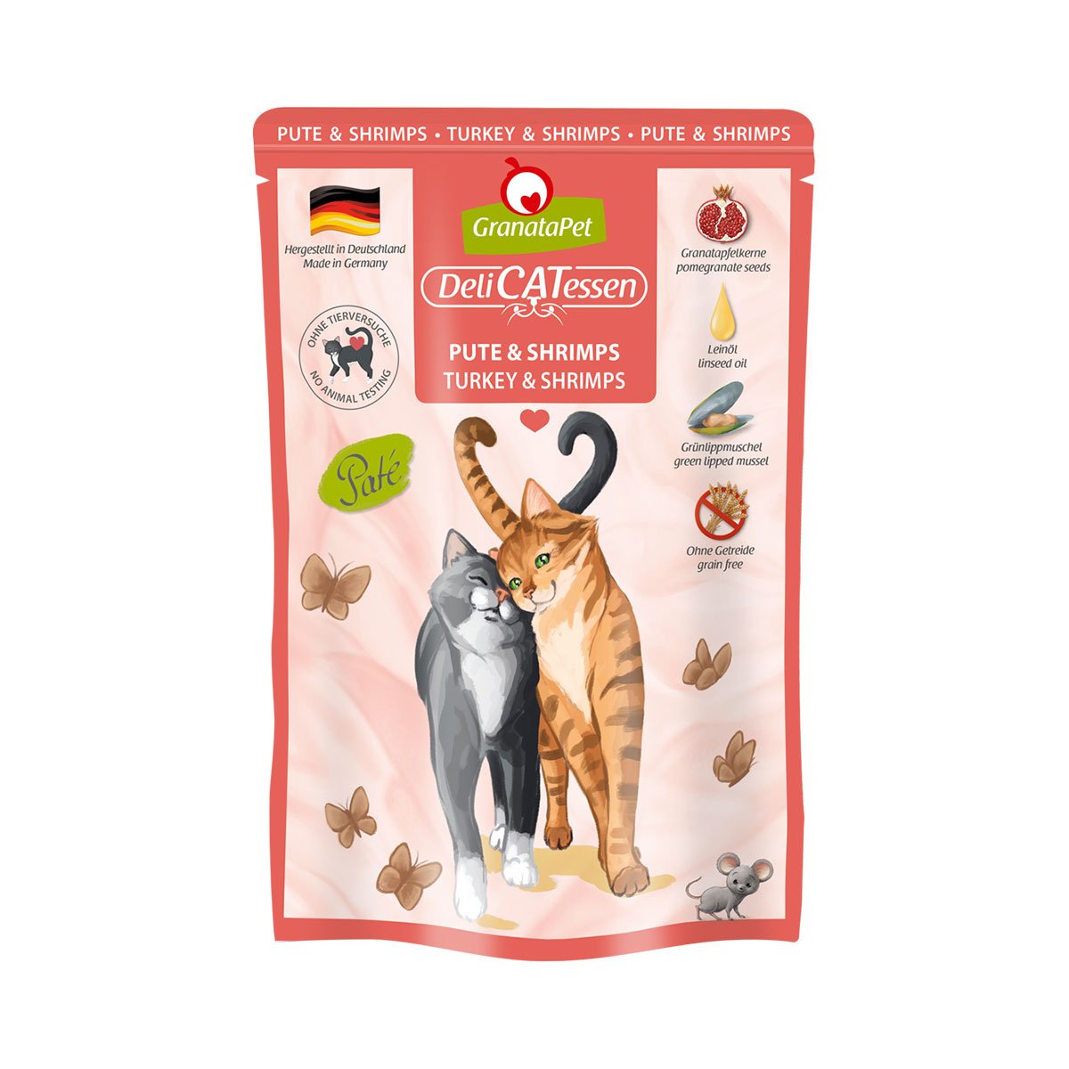 GranataPet Katze - Delicatessen Pouch Pute & Shrimps 6x85g von Granatapet