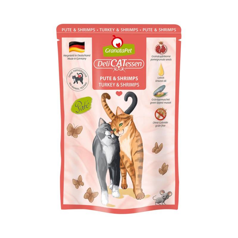 GranataPet Katze - Delicatessen Pouch Pute & Shrimps 6x85g GranataPet Katze - Delicatessen Pouch Pute & Shrimps 6x85g von Granatapet