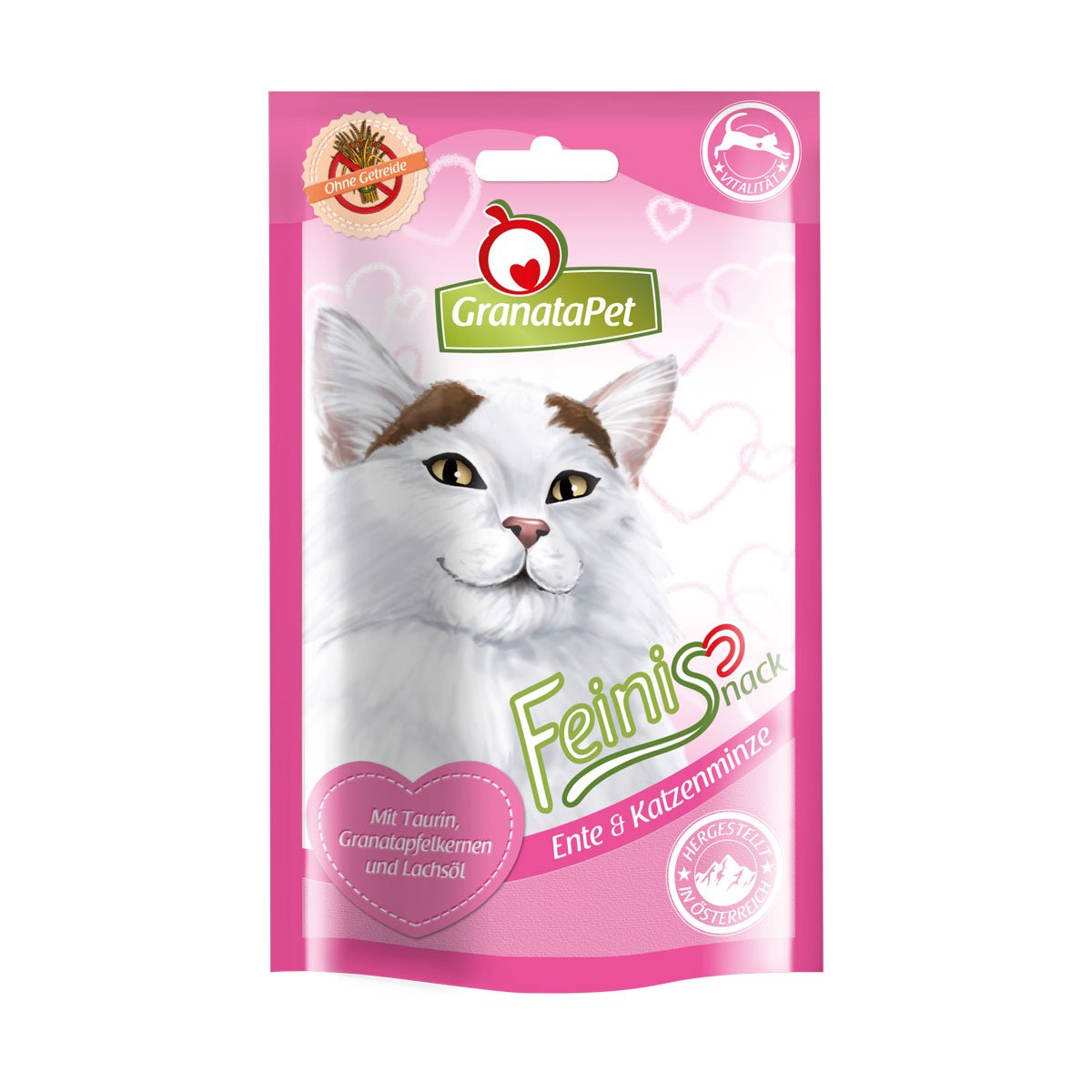 GranataPet Katzensnack Feinis Ente & Katzenminze 50g von Granatapet