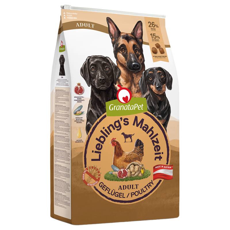 GranataPet Liebling's Mahlzeit Adult Geflügel - 10 kg von Granatapet