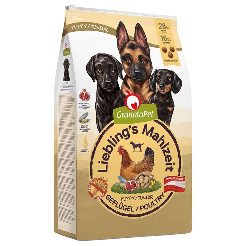 GranataPet Liebling's Mahlzeit Junior Geflügel - 10 kg von Granatapet