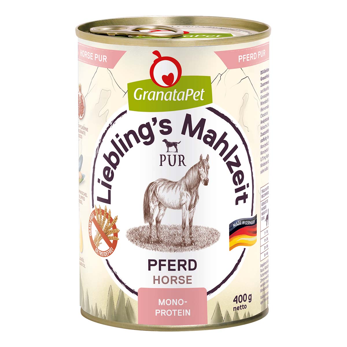 GranataPet Liebling's Mahlzeit Pferd PUR 6x400g von Granatapet