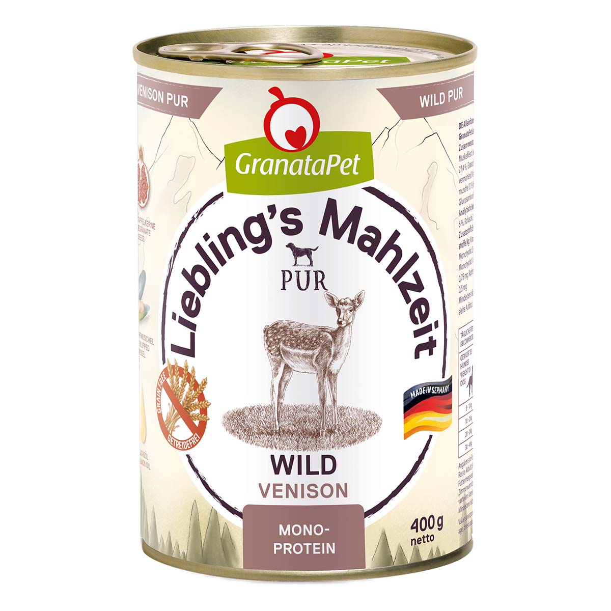 GranataPet Liebling’s Mahlzeit Wild PUR 6x400g GranataPet Liebling’s Mahlzeit Wild PUR 6x400g von Granatapet