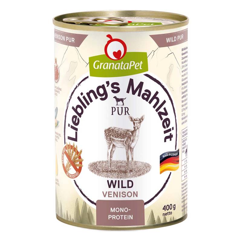 GranataPet Liebling’s Mahlzeit Wild PUR 6x400g von Granatapet