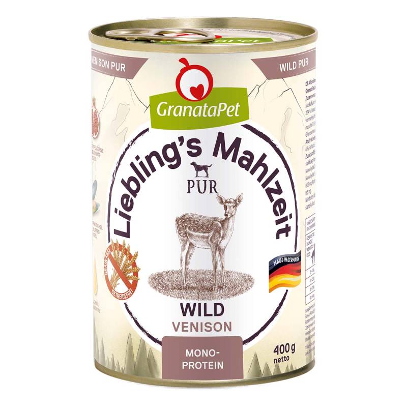 GranataPet Liebling’s Mahlzeit Wild PUR 6x400g von Granatapet