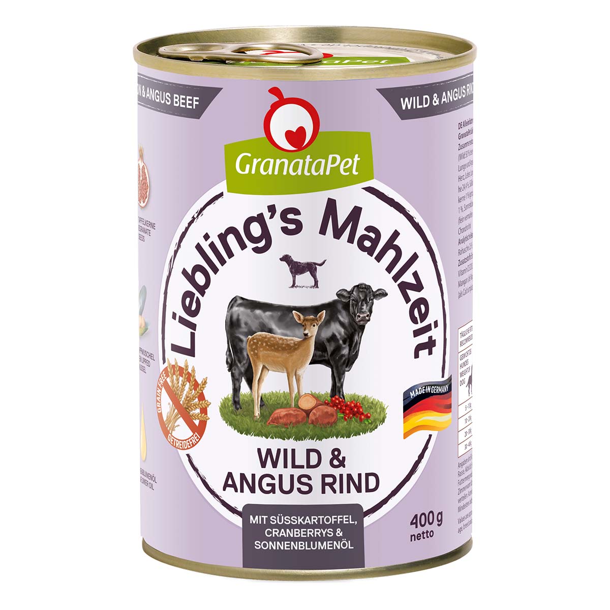 GranataPet Liebling's Mahlzeit Wild und Angus Rind 6x400g GranataPet Liebling's Mahlzeit Wild und Angus Rind 6x400g von Granatapet