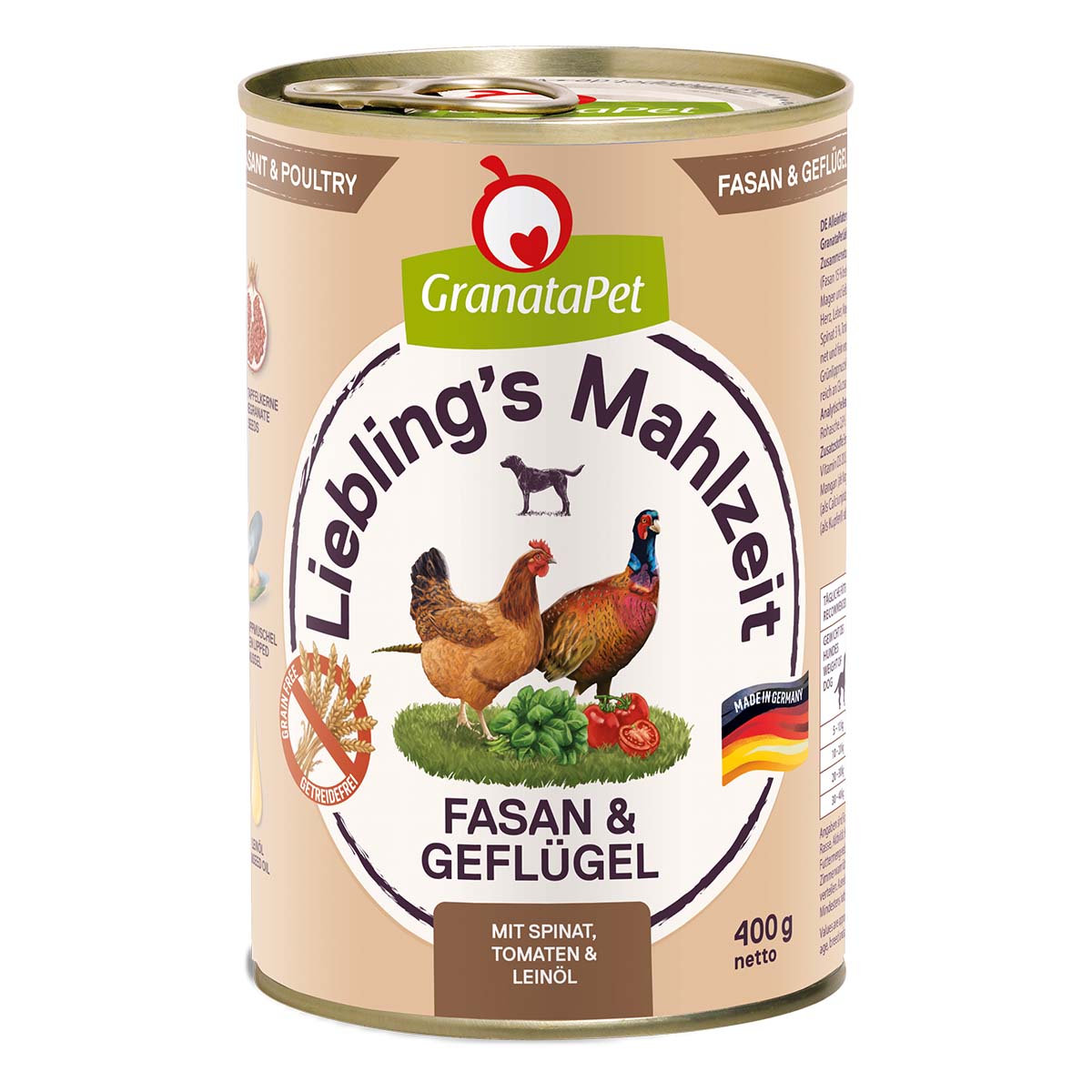 GranataPet Liebling's Mahlzeit Fasan und Geflügel 6x400g GranataPet Liebling's Mahlzeit Fasan und Geflügel 6x400g von Granatapet