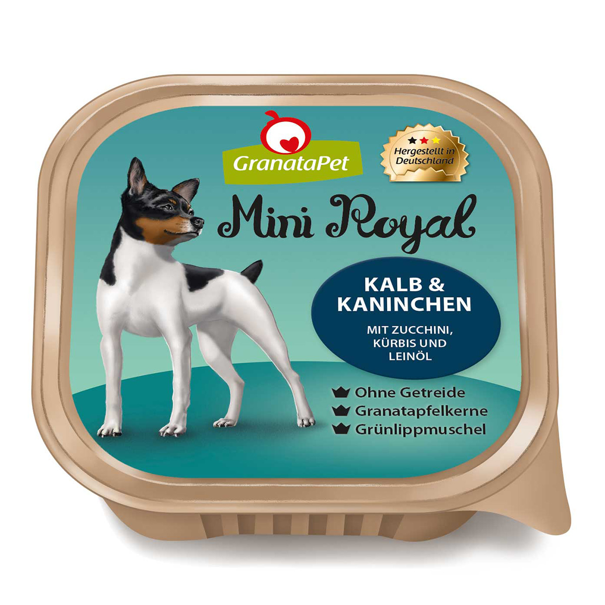 GranataPet Mini Royal Kalb und Kaninchen 22x150g von Granatapet