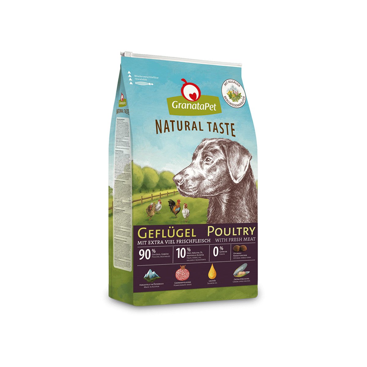 GranataPet Natural Taste Adult Geflügel 12kg von Granatapet