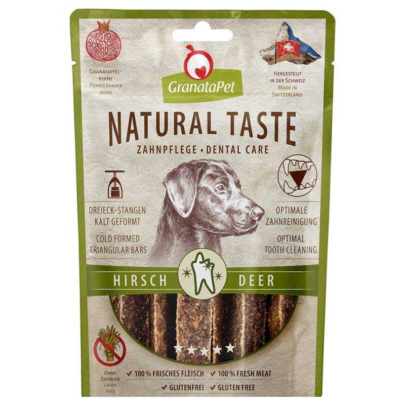GranataPet Natural Taste Dentrix - Sparpaket: Hirsch 3 x 70 g von Granatapet