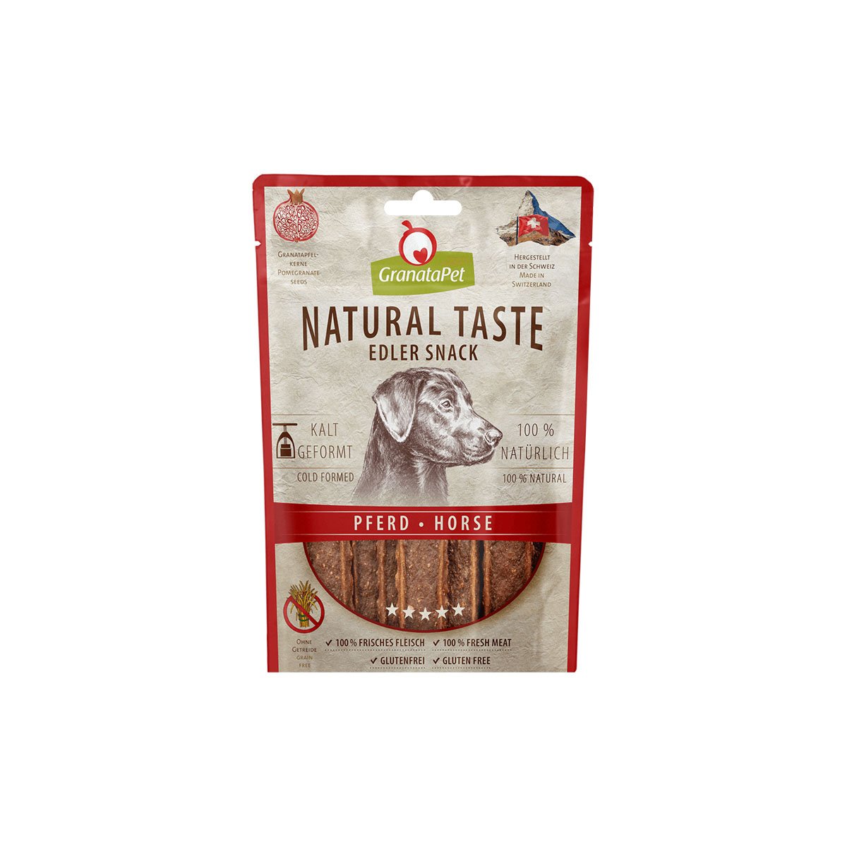 GranataPet Natural Taste Edler Snack Pferd 90g von Granatapet