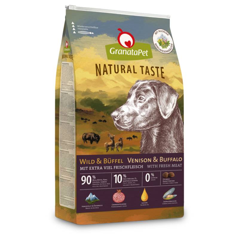 GranataPet Natural Taste Trockenfutter Wild & Büffel - 12 kg von Granatapet