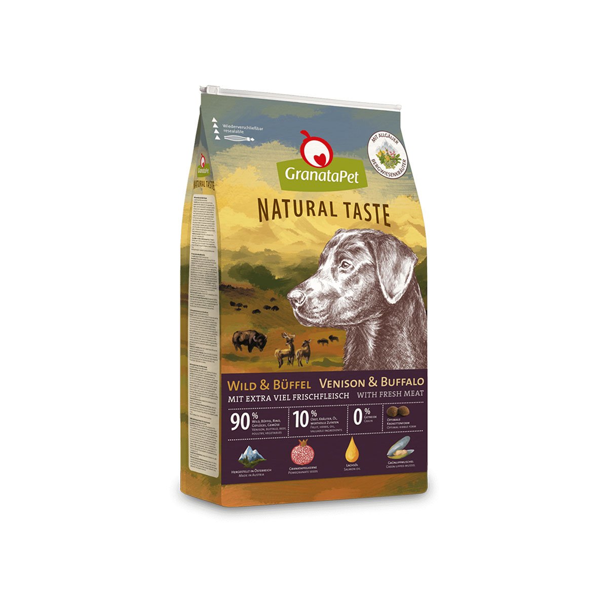 GranataPet Natural Taste Wild & Büffel 12kg von Granatapet